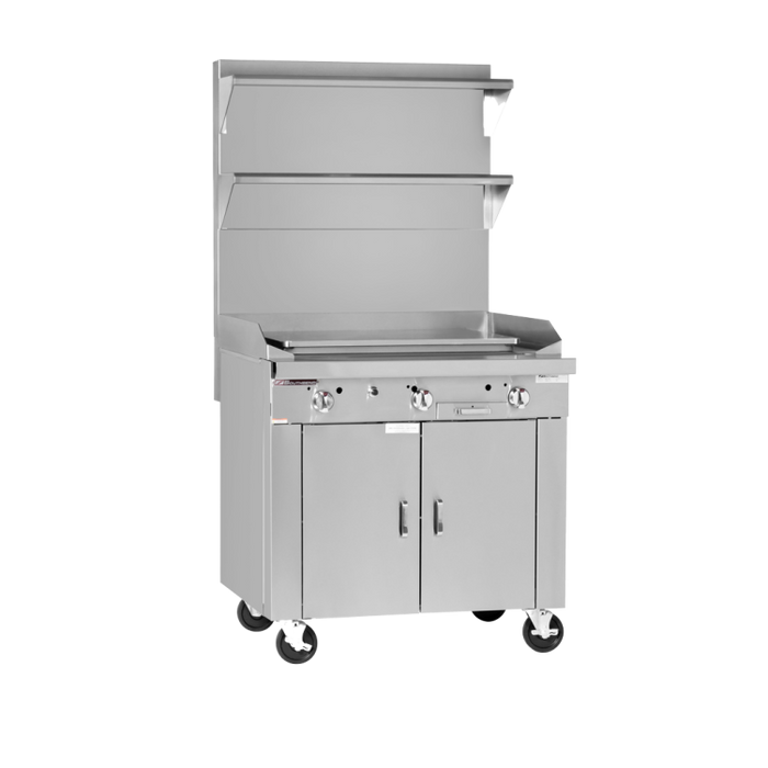 Southbend Platinum Sectional, Gas, 36″, 36″ Plancha, Standard Oven Base – Natural Gas, 93000 Total BTU - P36D-PPP