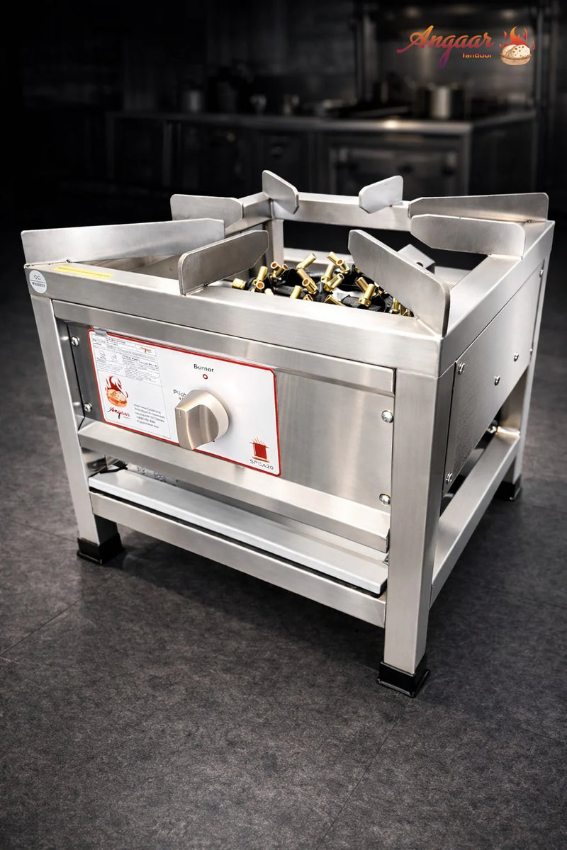Angaar SPCA20 20 Jet Burner Commercial Gas Stockpot Cooker, 102,000 BTU