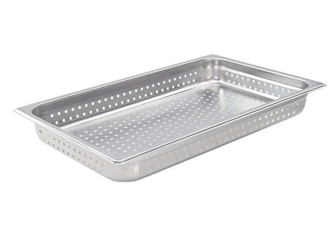 Perforated Steam Pan, 22 Gauge Stainless Steel by Winco