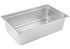 Winco stainless steel anti-jam steam pan on white background