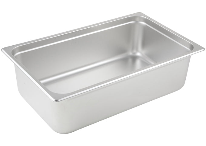 Stainless Steel Anti-Jam Steam Pan: Available in Full-Size, Half-Size, Third-Size by Winco