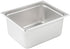 Commercial kitchen steam pan with reinforced corners