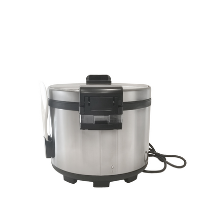 60-cup rice cooker with stainless steel exterior for restaurants