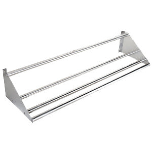 Serv-Ware SRT42-CWP 42" Stainless Steel Tubular Wall-Mounted Slant Rack Shelf – NSF