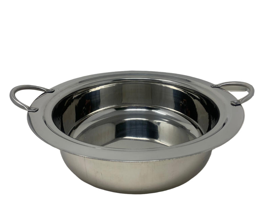 Stainless Steel Food Pan for Round Chafing Dish -8L Capacity,  With Handle