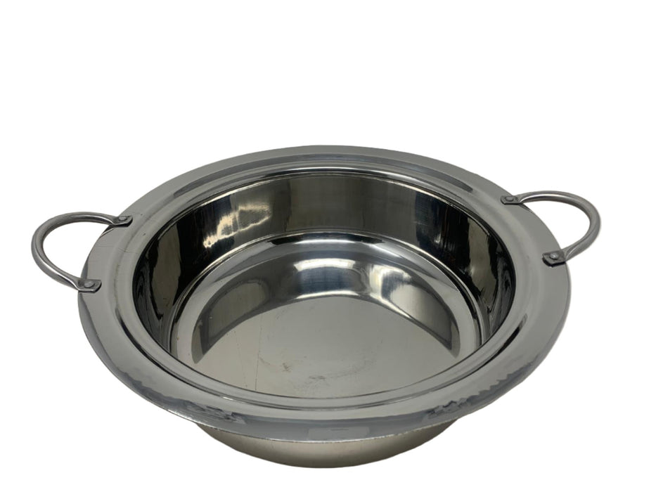 Stainless Steel Food Pan for Round Chafing Dish -8L Capacity,  With Handle
