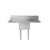 ATOSA SS1818D11D18 One Compartment Sink – Durable Stainless Steel Restaurant Sink for Efficient Dishwashing and Food Prep