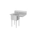 ATOSA SS1818D11R18 One Compartment Sink – Stainless Steel Restaurant Sink for Efficient Dishwashing and Food Prep