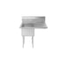 ATOSA SS1818D11R18 One Compartment Sink – Stainless Steel Restaurant Sink for Efficient Dishwashing and Food Prep