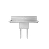 Atosa SS2424F11D24 One Compartment Sink – 72″ Stainless Steel Commercial Sink with Dual Drainboards