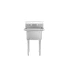 Atosa SS2424F11N One Compartment Sink – 24″ x 24″ Commercial Stainless Steel Prep Sink