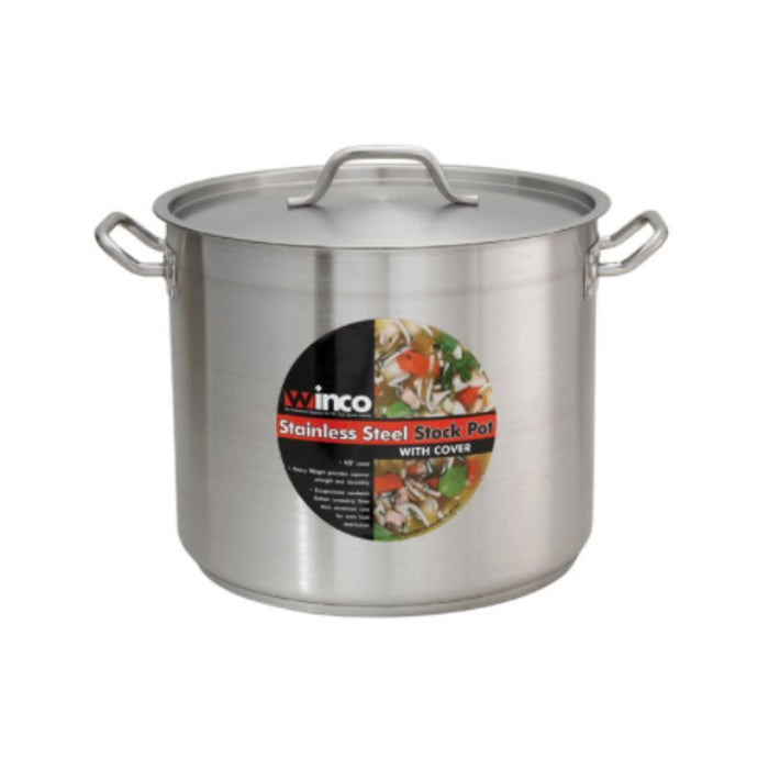 Stainless Steel Stock Pot With Cover by Winco (Available in different sizes)