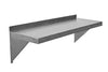 Serv-Ware 48" x 14" Stainless Steel Wall Shelf – 430 S/S Commercial Kitchen Storage Shelf