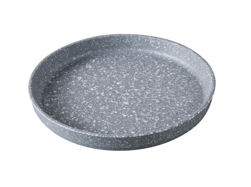 Yanco Stone Art Melamine Round Plate with Upright Rim ( Pack Of 48 )