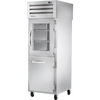 True STA1RPT-1HG/1HS-1S-HC Pass-Thru Combination Half Front/Solid Rear Swing Doors Refrigerator