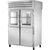 True STA2RPT-2HG/2HS-2S-HC Pass-Thru Combination Half Front/Solid Rear Swing Doors Refrigerator