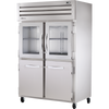 True STR2R-2HG/2HS-HC Reach-In Combination Half Swing Door Refrigerator