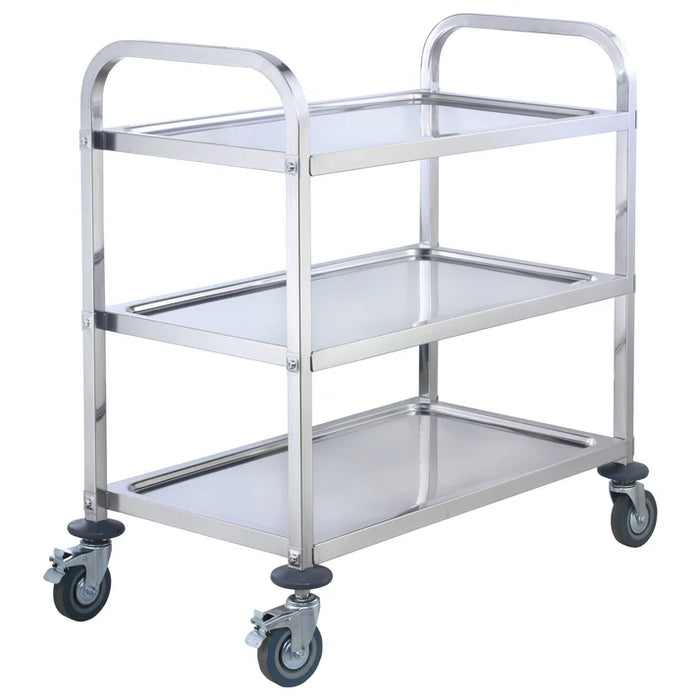 Stainless Steel Trolley, 3 Tiers by Winco