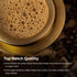 Madras Filter Coffee Dabra /Brass Matt Finish/ Glass & Katori - 3 Oz.