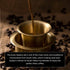 Madras Filter Coffee Dabra /Brass Mirror Finish/ Glass & Katori - 3 Oz