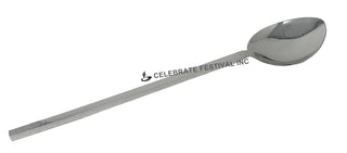 Stainless Steel Oval and Deep Buffet Laddle - with Straight Edge.