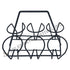 Traditional Indian Style Cutting Chai Glasses Carrier - For 6 Chai Glasses