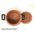 Earthenware : Terracotta/ Mitti/ Clay Handi For Serving Food/Biryani/Cooking/Curd Making 2.5 L (84 oz)