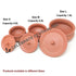 Earthenware : Terracotta/ Mitti/ Clay Pot /Handi For Serving Food/Biryani/Cooking/Curd Making  (Available in different sizes)
