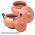 Earthenware : Terracotta/ Mitti/ Clay Handi For Serving Food/Biryani/Cooking/Curd Making 2.5 L (84 oz)