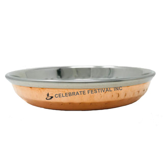 Premium Hammered Copper Halwa Plate – 5