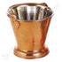 Copper steel Balti bowl with handle – perfect for curries, dal, and rice dishes.