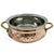 Hand-Hammered Copper & Stainless Steel Handi Bowl with Brass Handle – Double Wall Traditional Indian Serveware