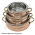 Double-wall copper handi bowl for restaurant-style Indian food presentation