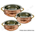 Authentic copper handi with brass handle used for chicken tikka masala