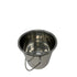 Heavy-duty steel bucket for storing and transporting food at Langar kitchens