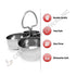 Stainless Steel Chomukha (Food Serving Bucket) - Food server