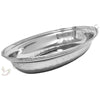Hammered Stainless Steel Au Gratin Dish – Oval Shape (Available in 12, 16, 23 Oz Sizes)