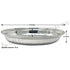 Durable oval hammered au gratin dish with ergonomic handles for easy use