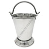 Hammered Stainless Steel Gravy Bucket (Balti) – Durable Indian Serveware for Curries & Sauces