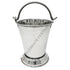 Hammered stainless steel gravy bucket balti with handle