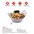 Contemporary stainless steel bowl ideal for catering events