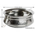 Traditional Indian handi serving bowl in polished stainless steel