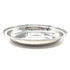 Durable oval serveware with hammered finish and raised edge