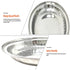 Heavy gauge stainless steel oval dish ideal for indoor or outdoor events