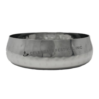 Stainless Steel Sovereign Hammered Rice Bowl – 5 oz | Durable, Elegant Serveware for Indian Meals