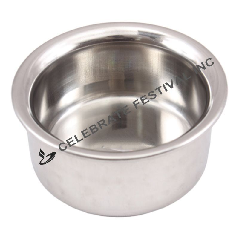 Stainless Steel Hammered Katori Bowl 4 oz with Matt Finish - Ideal for Serving Rice, Dal, and Gravy Dishes
