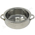 Glossy mirror finish stainless steel handi bowl with handle