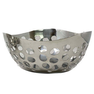 Round Bread Basket with Round Holes & Curved Design - Stylish and Functional Serveware