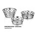 Round Bread Basket-Capsule Hole Single Wall, Mirror