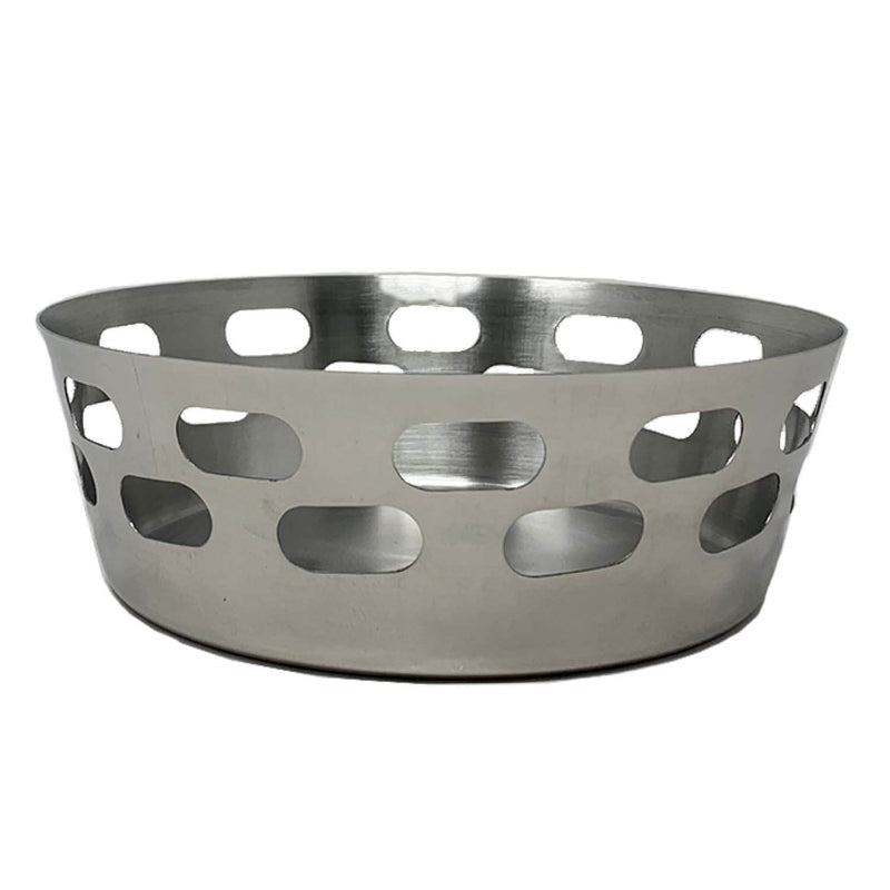 Round Bread Basket-Capsule Hole Single Wall, Mirror